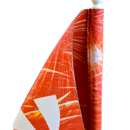 Флажок из блекаута с двухсторонней печатью