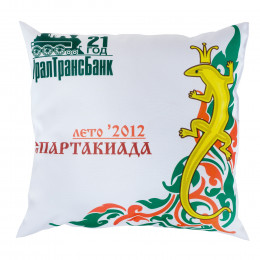 Подушка квадратная из габардина с полной запечаткой
