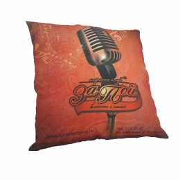 Наволочка на молнии, материал: габардин с полной запечаткой