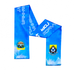 Шарф атласный двуслойный, с полной запечаткой