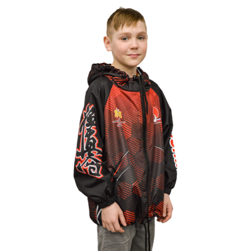 Ветровка с капюшоном детская, материал: дюспо с подкладом