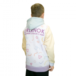 Толстовка с капюшоном детская с полной запечаткой