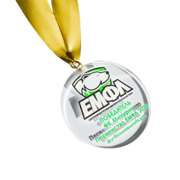 Медаль из акрила 1-слойная с УФ-печатью