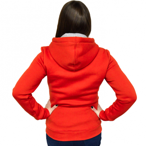 Толстовка с капюшоном из футера унисекс однотонная