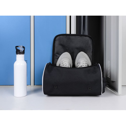 Сумка для обуви Equipex, черная с белым