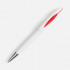 Ручка шариковая Nave, белая с красным Ручка шариковая Nave, белая с красным