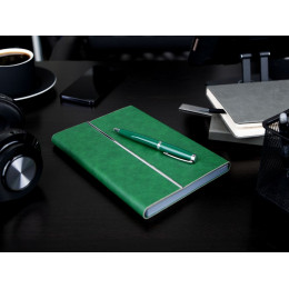 Ручка шариковая Letra Chrome, глянцевая, черная