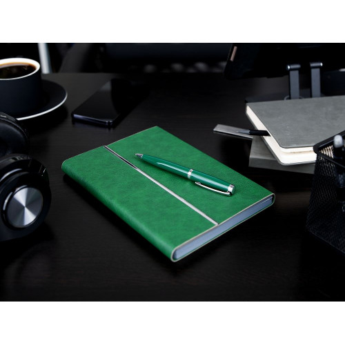 Ручка шариковая Letra Chrome, глянцевая, черная