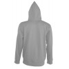 Толстовка мужская на молнии с капюшоном Seven Men, серый меланж
