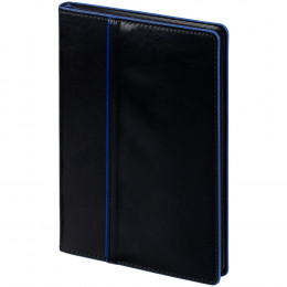 Ежедневник Alanis, недатированный, черный с синим