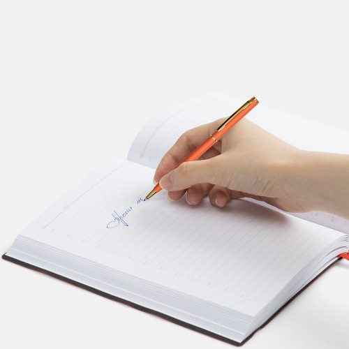 Ручка шариковая Hotel Gold, ver.2, матовая оранжевая