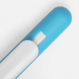 Ручка шариковая Swiper Soft Touch, голубая с белым