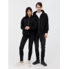 Толстовка унисекс оверсайз на молнии Zippy Terry, черная