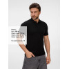 Рубашка поло унисекс Tervise, черная