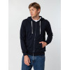 Толстовка на молнии с капюшоном Unit Siverga, темно-синяя