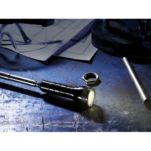 Телескопический фонарь с магнитом Flexion, ver.2, черный