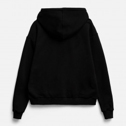 Толстовка унисекс оверсайз на молнии Zippy Terry, черная