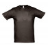 Футболка мужская Milano 190, темно-коричневая (шоколад)
