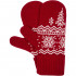 Варежки Elnik, красные с молочно-белым Варежки Elnik, красные с молочно-белым