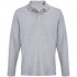 Рубашка поло унисекс с длинным рукавом Pacific LSL, серый меланж Рубашка поло унисекс с длинным рукавом Pacific LSL, серый меланж