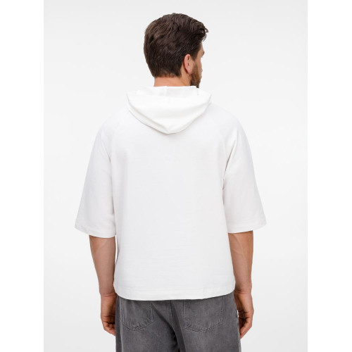 Футболка оверсайз унисекс с капюшоном Neofit, молочно-белая