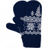 Варежки Elnik, синие с молочно-белым Варежки Elnik, синие с молочно-белым