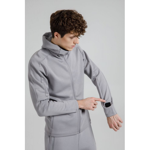 Куртка с капюшоном унисекс Begi, серая