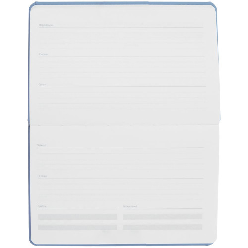 Еженедельник Urban, недатированный, голубой