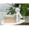 Мягкая игрушка Beastie Toys, заяц с белым шарфом