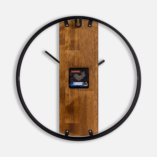 Часы Woodix, черные с коричневым