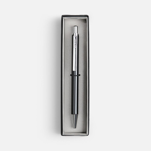 Ручка шариковая Arvent Glossy в футляре, черная