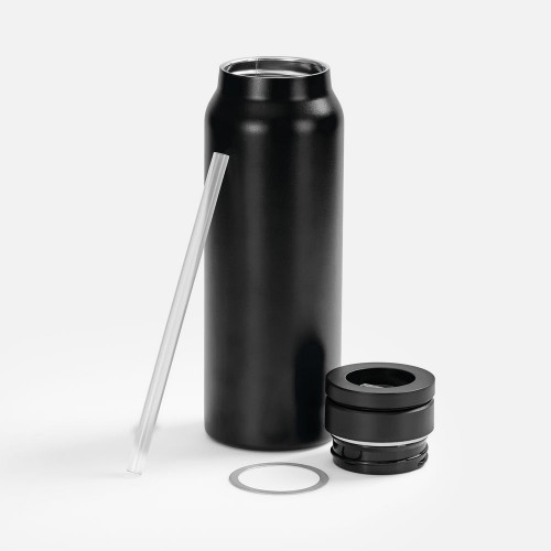 Термобутылка Magnus с магнитным держателем для телефона, черная