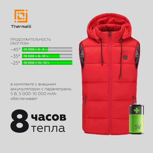 Куртка с подогревом Thermalli Everest, черная