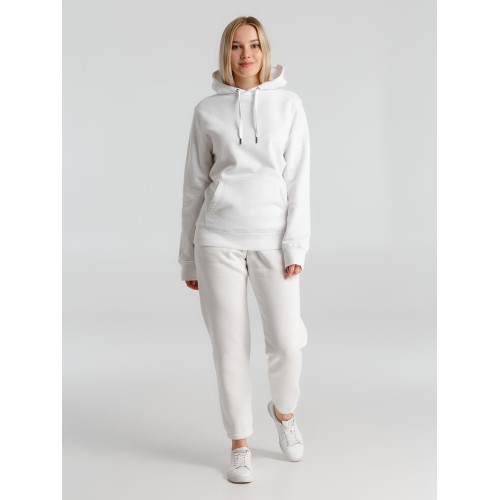 Толстовка с капюшоном унисекс King, белая