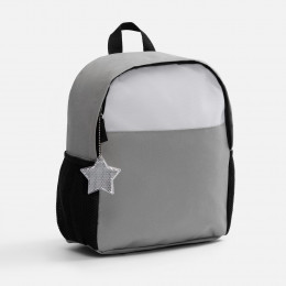 Пешеходный светоотражатель с цепочкой «Звезда», белый