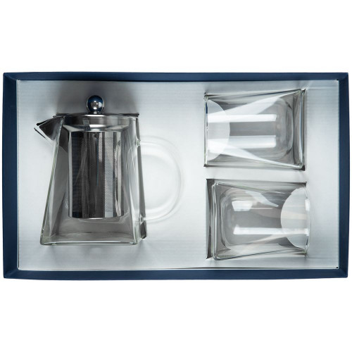 Чайный набор Quadroni в темно-синей коробке