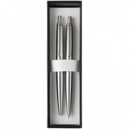 Набор из механического карандаша и ручки Poetica, серебристый