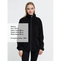 Куртка флисовая унисекс Fliska, черная