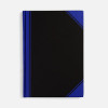 Блокнот Accenti, черный с синим