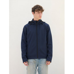 Куртка софтшелл с капюшоном мужская Race Men, темно-синяя