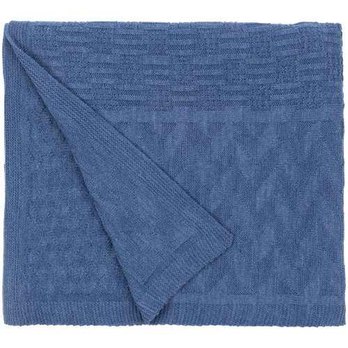 Плед Snippet, синий меланж (джинс)