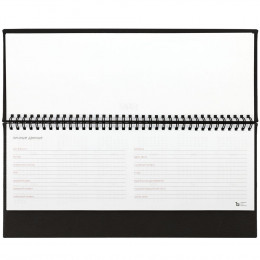 Планинг Sagrin, датированный, черный