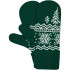 Варежки Elnik, зеленые с молочно-белым Варежки Elnik, зеленые с молочно-белым
