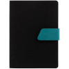 Ежедневник Boom, недатированный, черный с бирюзовым