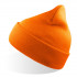 Шапка вязаная  двойная Wind-S, оранжевый неон, 100% переработанный полиэстер