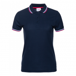 Рубашка поло женская STAN триколор хлопок/полиэстер 185, 04WRUS