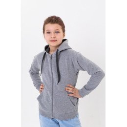 Толстовка детская STAN с капюшоном на молнии футер с начёсом 280, 17J