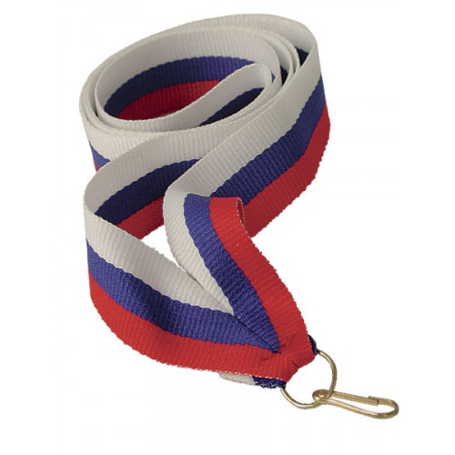 Лента (шир.11 мм)  V8-W/BL/R Триколор